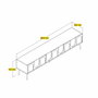 Hanah Home Lyon 43 - Blanco y Dorado